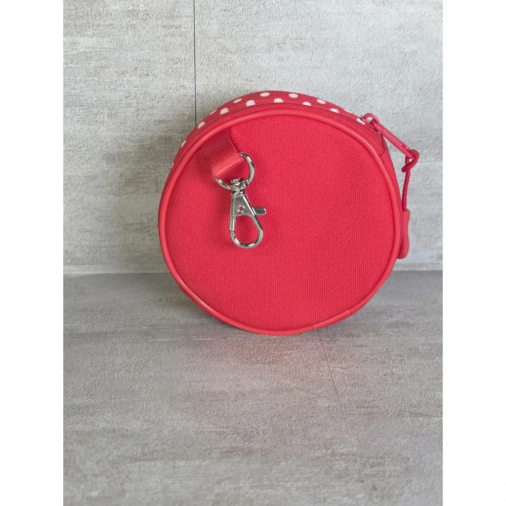 Disneyland Resort Minnie Mouse Red Round Coin Pouch Bag Charm